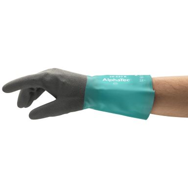 Ansell AlphaTec 58-535 W Handske Tørbeskyttelse, nitril, med nylonfor, 356 mm