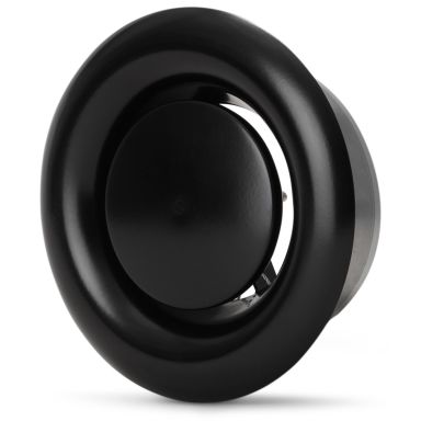 Fresh FMLS 100 Avtrekksventil svart, justerbar innstilling