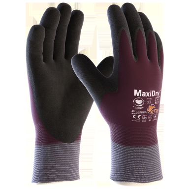 ATG MaxiDry ZERO Vinterhandske Nitril, Fuldt dyppet
