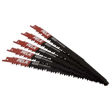 PELA 488392 Tigersågblad 240 mm, 5 TPI, 5-pack