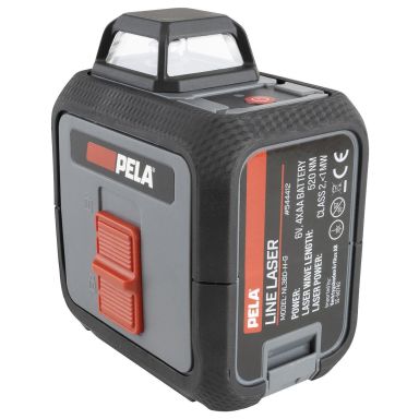 PELA 544412 Linjalaser vihreä, kiinnikkeellä