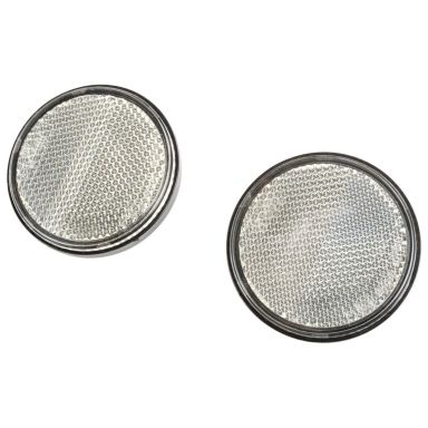 CJ 547179 Fordonsreflex till släpvagn, 2-pack, vit, med skruv