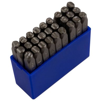 PELA 549854 Bokstavstans 6 mm, 27-pakk