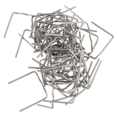 PELA 554165 Klammer til plastsvetsning, 0,8 mm, lige, 50-pak