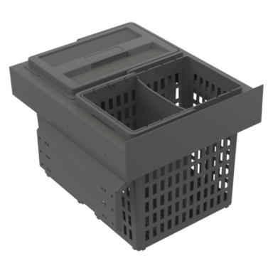 Beslag Design Select Side Hero Kildesorteringsbeholder mørkegrå