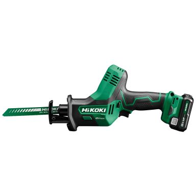 HiKOKI CR12DA Akkupuukkosaha akkujen ja laturin kanssa