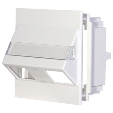 MP bolagen AUD50.NP Fästram med fönster 2xRJ45