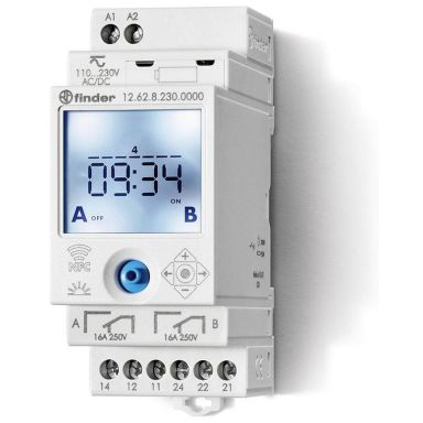 Finder 126282300000 Kopplingsur 16A, 110…230VAC/DC