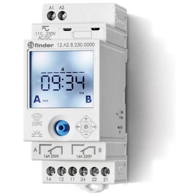 Finder 12A282300000 Kellokytkin 16 A, 110…230 VAC/DC