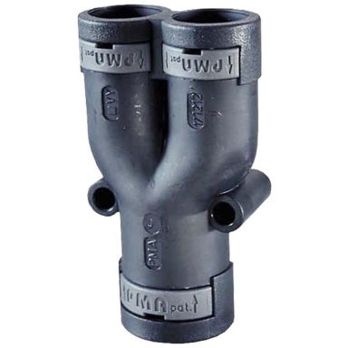 Rutab 1410675 Vinkelforskruing Y-kobling, polyamid 6