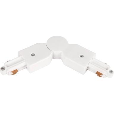 Hide-a-Lite LiteTrac Skjøt justerbar, 1-fase, hvit