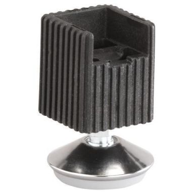 Elfa 493720 Telinejalka musta, säädettävä, 4 kpl