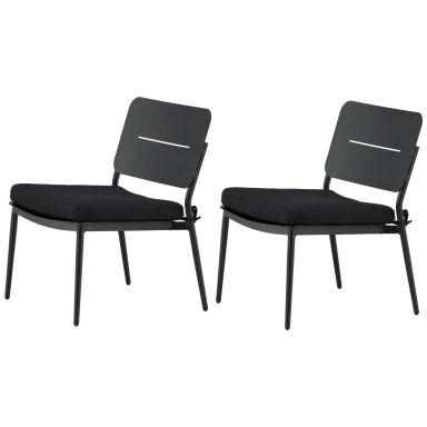 Venture Home Lina 1381-408 Loungestol 2-pack, svart