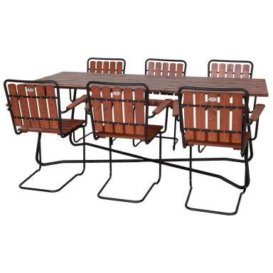 Eden Wood Amanda EW 4074-G50 Matgrupp bord, fåtöljer