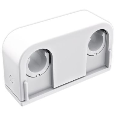 Faluplast Duo Contact 14610 Rørklammer for liming, dobbel, 12/15/16 mm