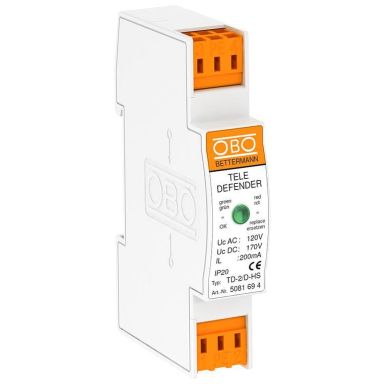 Obo Bettermann 5081694 Ylijännitesuoja suurin kaistanleveys 100 MHz