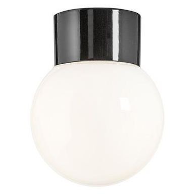 Ifö Electric 6040-840-16 Takarmatur blank, svart, rak, IP54, LED