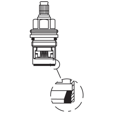 Oras 109898 Kranoverdel til Oramix termostatbatteri
