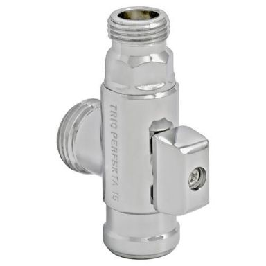 Trio Perfekta 8504996 Fordelerrør 1 forkromet med kugleventil