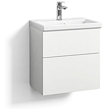 Svedbergs Forma U15511-T Tvättställsskåp vitt, 2 lådor