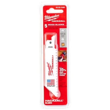 Milwaukee 48475460 Puukkosahanterä 100 mm, 6 TPI, 5 kpl