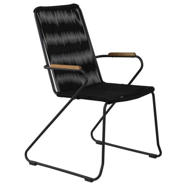 Venture Home Bois 9558-022 Karmstol 2-pack, svart/natur