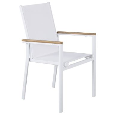 Venture Home Texas 9291-400 Karmstol 2-pack, vit/natur