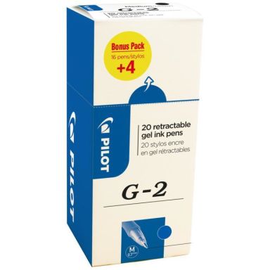 Pilot G-2 516477 Kuglepen 0,7 mm, 20-pak