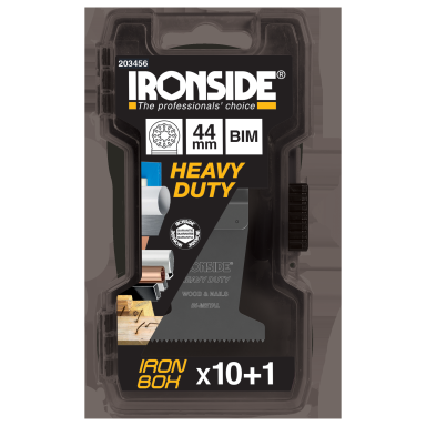 Ironside 203456 Monitoimikoneterä mm. puulle ja kipsille, leveys 44 mm