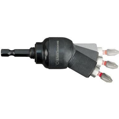 Milwaukee Shockwave Knuckle Vinkelskruvtillsats med bits