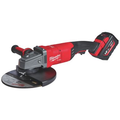 Milwaukee M18 FLAG230XPDB-121C Akkukulmahiomakone akun ja laturin kanssa