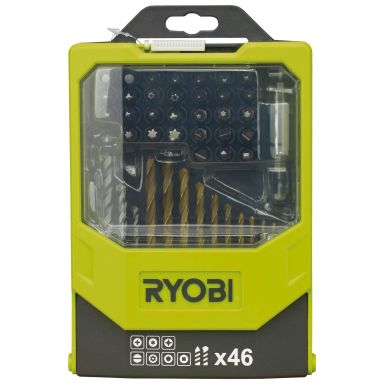 Ryobi RAK46MIX Borr- och bitssats 46 delar