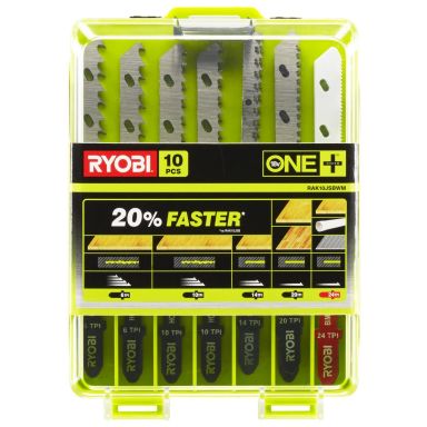 Ryobi RAK10JSBWM Sticksågsblad 10 delar