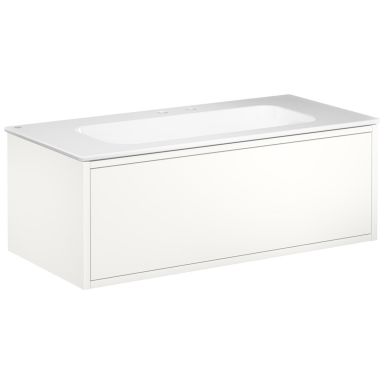 Gustavsberg Ducentic GB71DCVU10DHWB1200 Allaskaappi 100 cm, valkoinen/valkoinen, 2 hanareikää