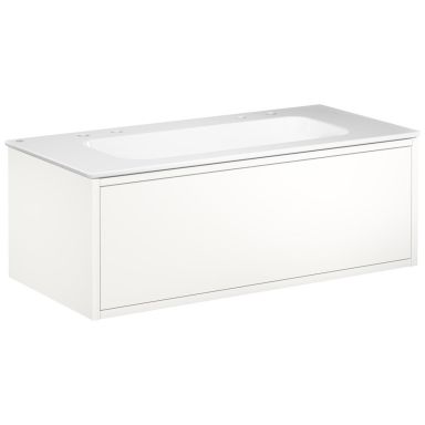 Gustavsberg Ducentic GB71DCVU10DHWB2200 Kommodepakke 100 cm, hvid/hvid, 2 blandingsbatterihuller