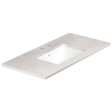 Gustavsberg Ducentic GB71DCWT10SG12 Stenbordplade 100 cm, grå, 1 hul, 2 blandhuller