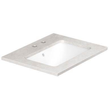 Gustavsberg Ducentic GB71DCWT60SG12 Benkplate 60 cm, grå, 1 hull, 2 blandebatterihull