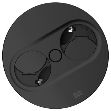 Rutab 946.100 Stikkontakt rund, USB A/C, avtakbart lokk