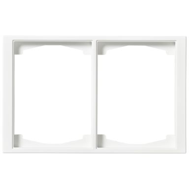 ABB 1722F100-884 Täckram 2-fack, vit, 100 mm