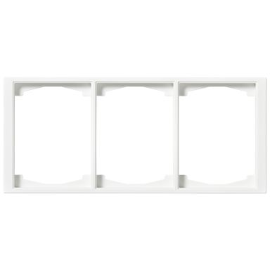 ABB 1723F100-884 Täckram 3-fack, vit, 100 mm