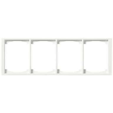 ABB 1724F100-884 Dekselramme 4-rom, hvit, 100 mm