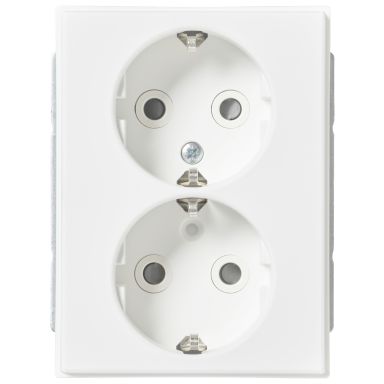 ABB 302EUC-884 Pistorasia 2-osainen, valkoinen, maadoitettu