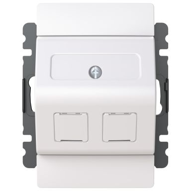 ABB Saga FOT5040-100-916 Centrumplatta vinklat RJ45, 100 mm