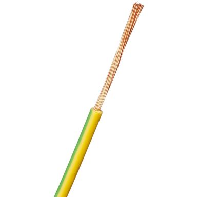 Nexans RK Koblingskabel 1 x 1,5 mm², grønngul, 90 °C (H07V2-K)