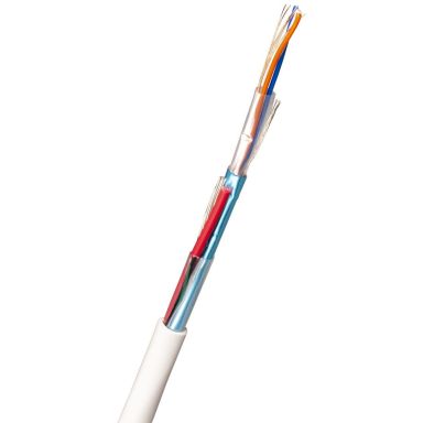 Nexans FLAQQBR Alarmkabel 8 mm ytterdiameter, hvit