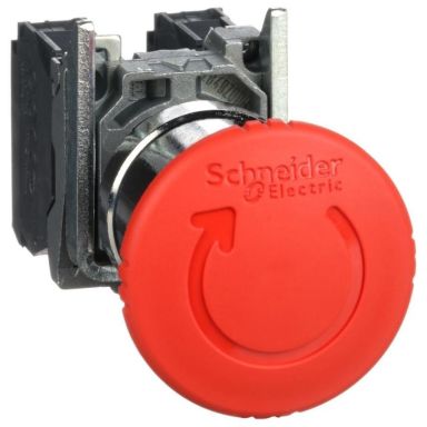 Schneider Electric XB4BS8445 Svamptrycke röd, 40 mm