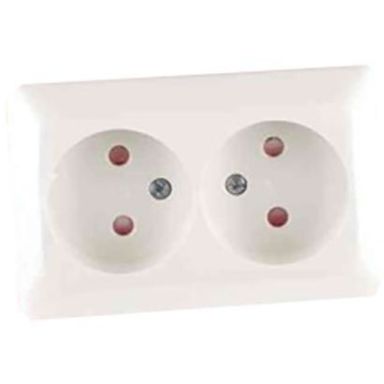 Elko RS Reservedelsett til vegguttak, utenpåliggende 2-veis