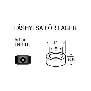 Cobolt LH-116 Låshylsa 11 x 6 x 5,5 mm