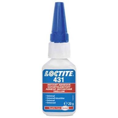 Loctite 431 Cyanoakrylatlim 20 g, hurtiglim