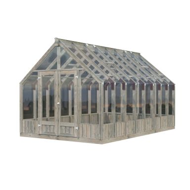 Palmako Emilia Orangeri 14,5 m²/inv. 13,8 m², grå, tryckimpr.